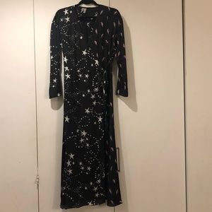 ASOS Star and Lightening Wrap Dress